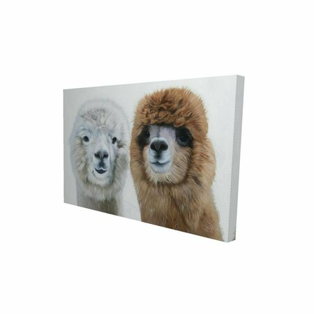 FONDO 20 x 30 in. Two Lamas-Print on Canvas FO2791240